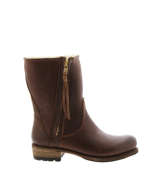 Blackstone Blackstone ladies boot brown leather with wool