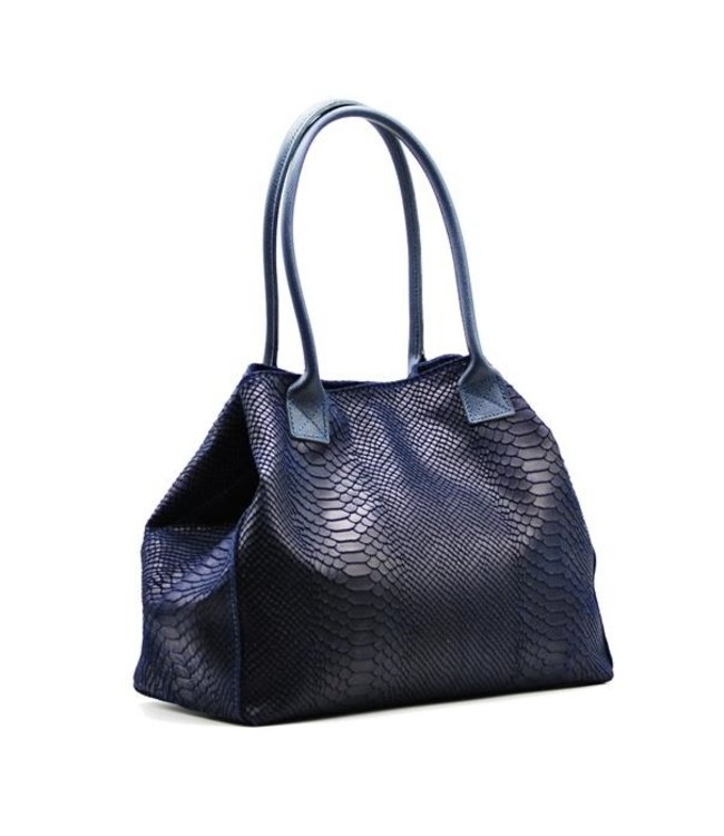 Zeen Bag ladies bag dark blue leather