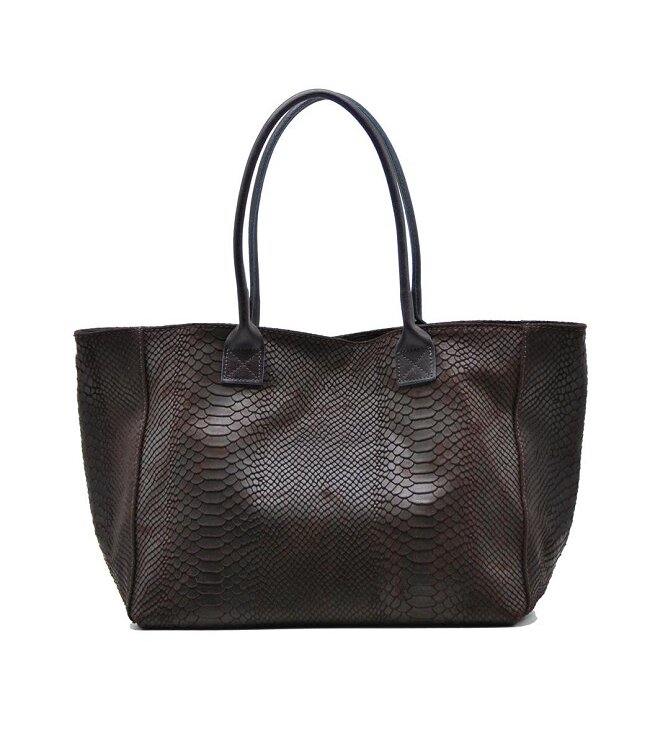 Zeen Bag damestas donkerbruin leer