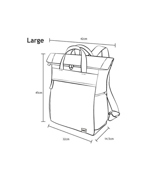 Roka Finchley Sustainable backpack Stormy grey
