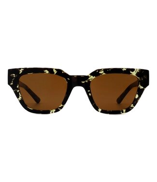 A. Kjaerbede Kaws Sunglasses Black/Yellow Tortoise