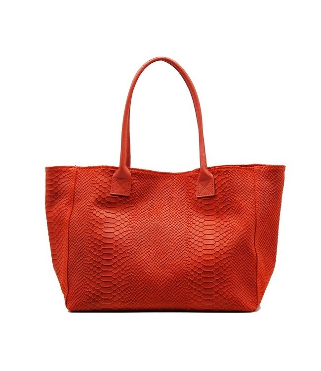 Zeen Bag damestas oranje leer