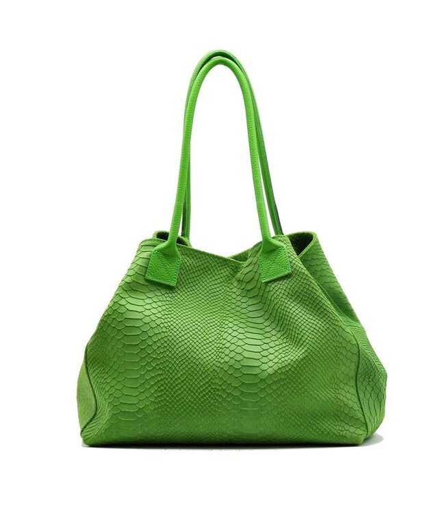 Zeen Bag damestas appelgroen leer