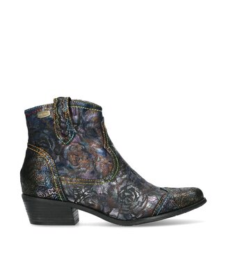 Laura Vita Laura Vita short western boot with floral print