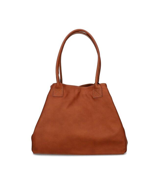 Zeen Zeen Lola damestas cognac leer