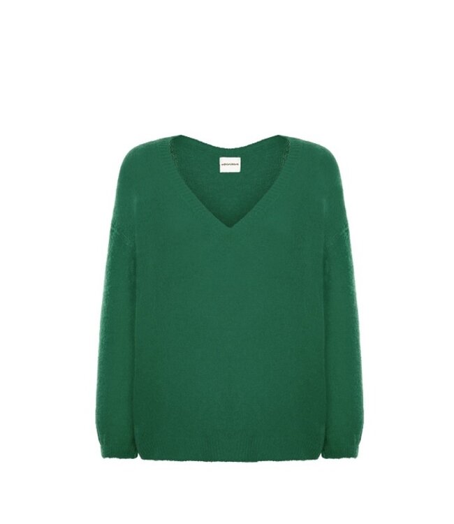 American Dreams American Dreams V Neck Knit Jade Green