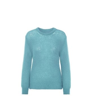 American Dreams American Dreams Ulla O Neck Knit Pullover Turquoise