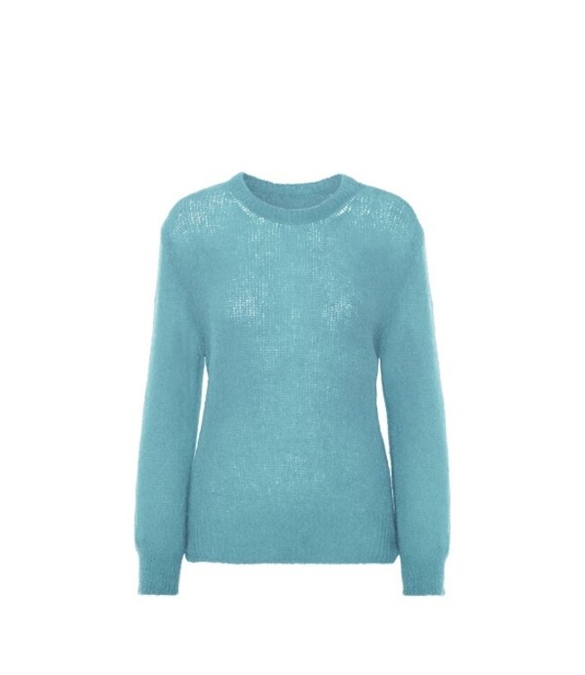 American Dreams American Dreams Ulla O Neck Knit Pullover Turquoise