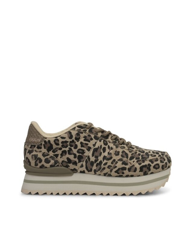 Woden Woden Nora Plateau Animal dames sneakers