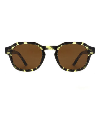A. Kjaerbede Zan Sunglasses Black/Yellow Transparent
