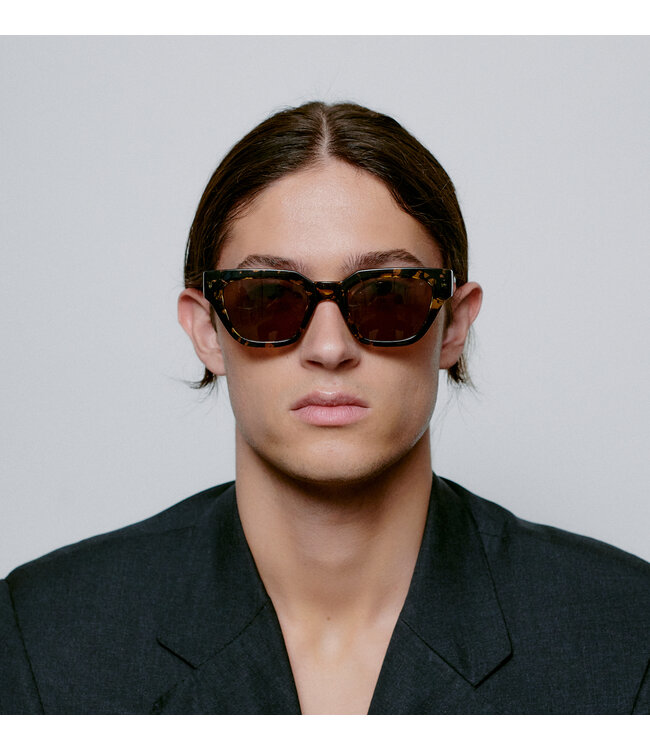 A. Kjaerbede Kaws Sunglasses Black/Yellow Tortoise