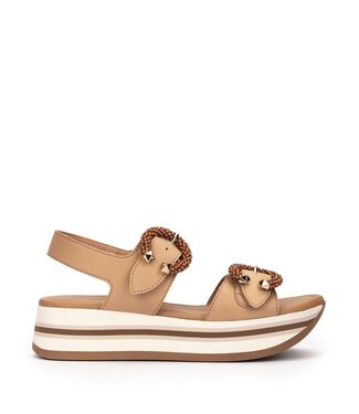 Pedro Miralles Pedro Miralles platform sandal light brown leather