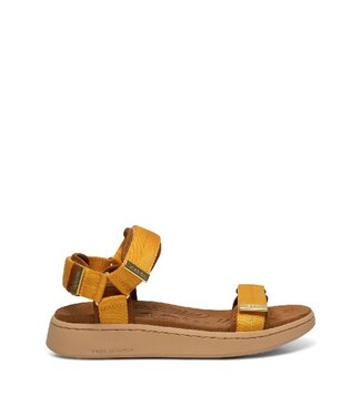 Woden Woden Line gold yellow ladies sandal