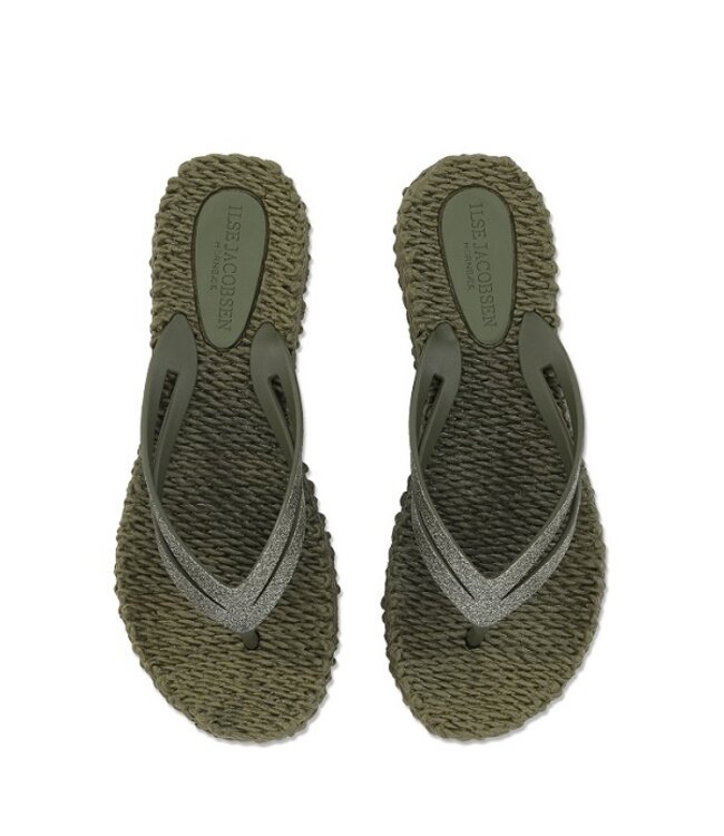 Ilse Jacobsen slippers with platform sole green