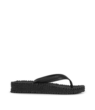 Ilse Jacobsen slippers met plateauzool zwart