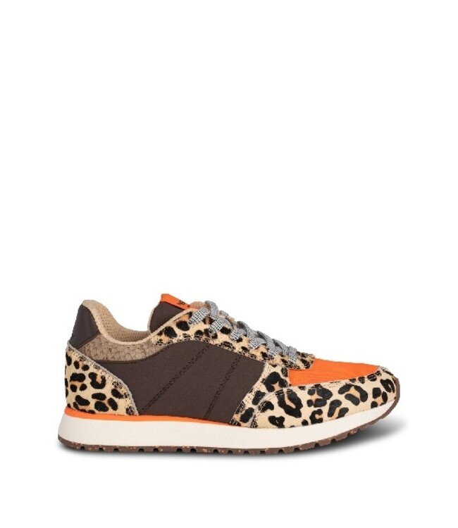 Dames sneakers Woden Ronja Cowhair Tiger multi Squarefeet