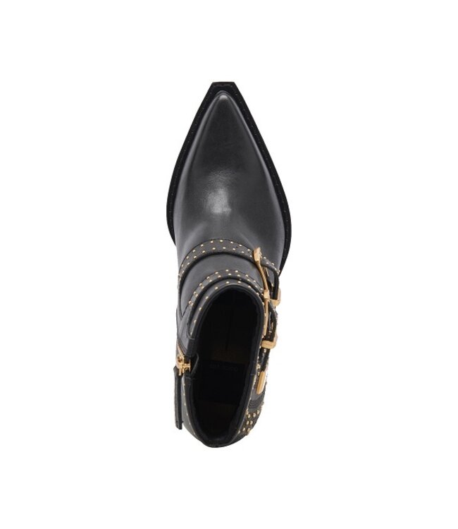 Dolce Vita dames halfhoge elegant western boots zwart leer