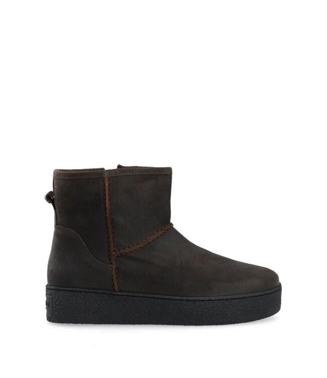 Halfhoge boots Ca Shott wollen voering bruin suède - Squarefeet.nl