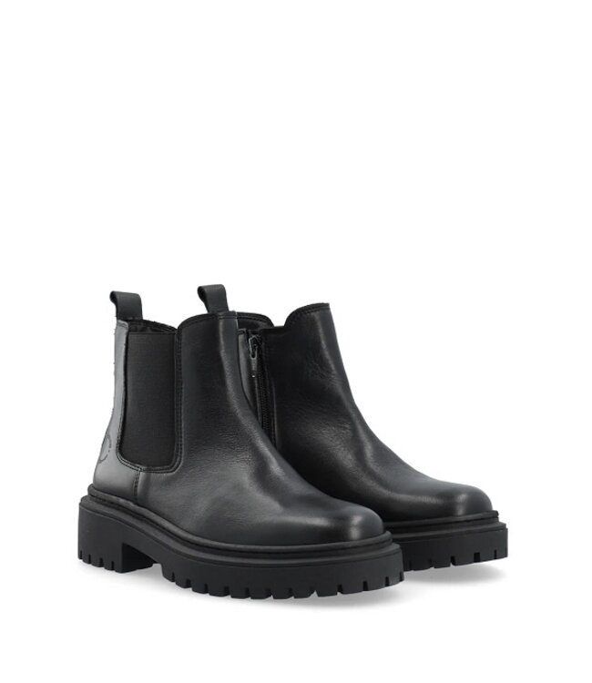 Ca Shott chelsea boots met rits zwart leer