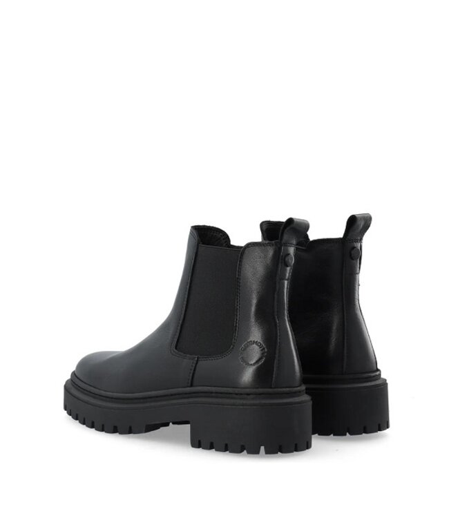 Ca Shott chelsea boots met rits zwart leer