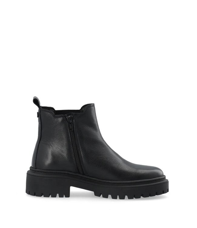 Ca Shott chelsea boots met rits zwart leer