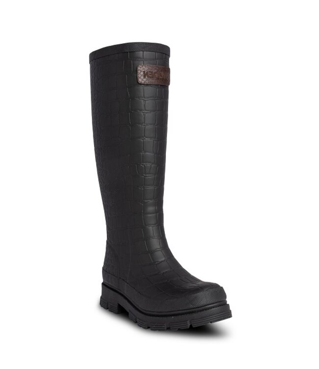 Woden Large Croco Waterproof boots zwart