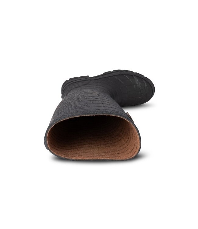 Woden Large Croco Waterproof boots black