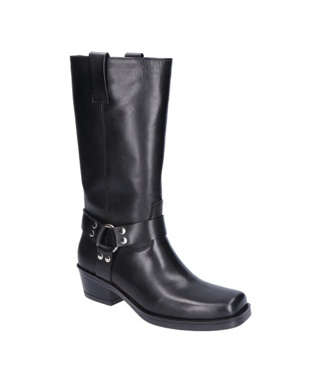 Julie Dee cowboy boots black leather
