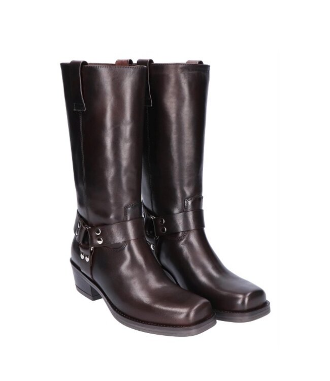 Julie Dee cowboy laars donkerbruin leer