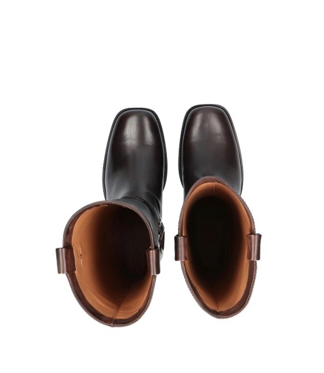 Julie Dee cowboy laars donkerbruin leer