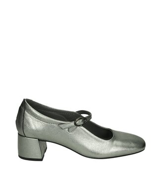 Pedro Miralles Pedro Miralles pump with strap silver leather