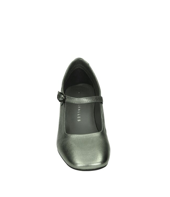 Pedro Miralles pump met wreefband zilver leer