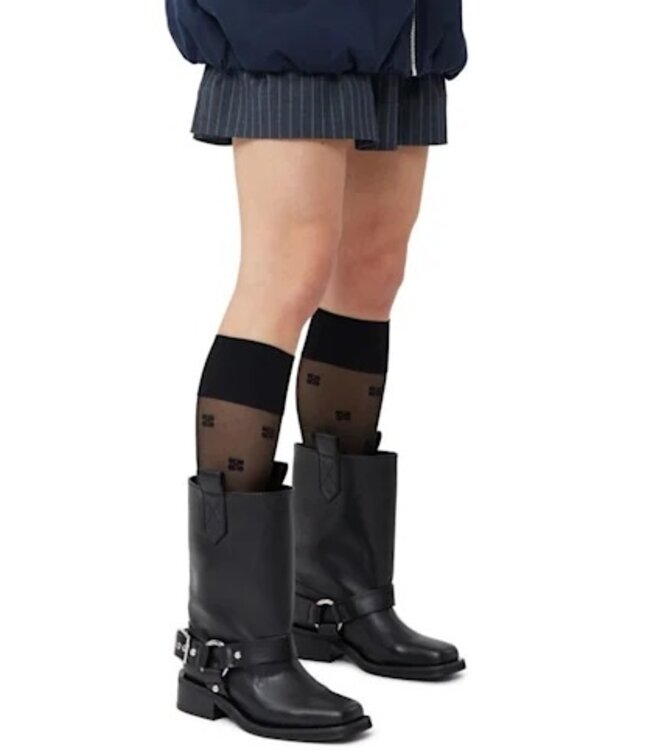 Julie Dee cowboy boots black leather