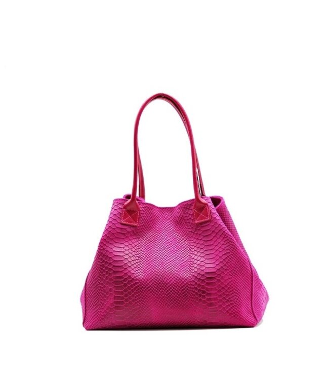 Zeen Bag women's bag fuschia pink leather