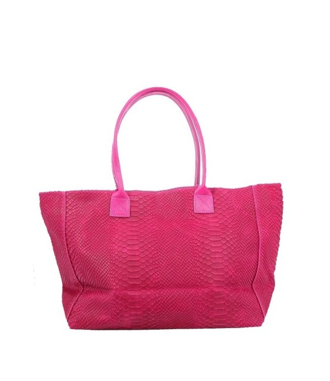 Zeen Bag damestas fuschia roze leer