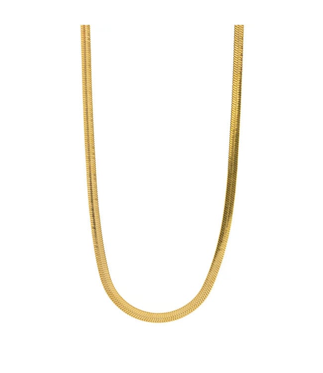 Timi of Sweden Ivy Snake Chain Necklace stainless steel gold