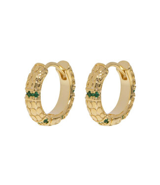 Timi of Sweden Timi of Sweden Kiia Snake Hoop oorbellen goud