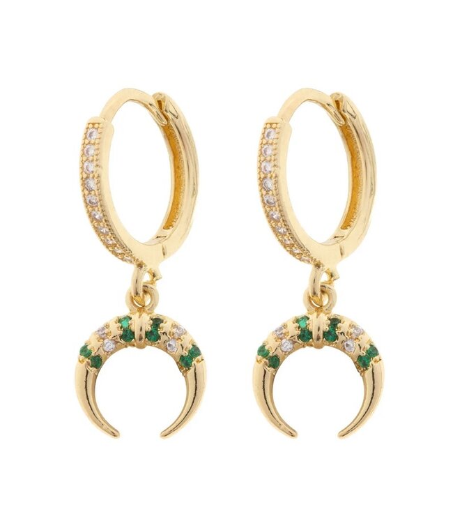 Timi of Sweden Timi of Sweden Aya Chrystal Horn earrings gold