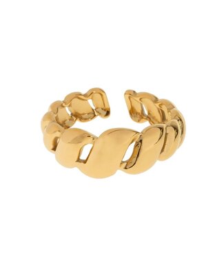 Timi of Sweden Bea Croissant Ring stainless steel