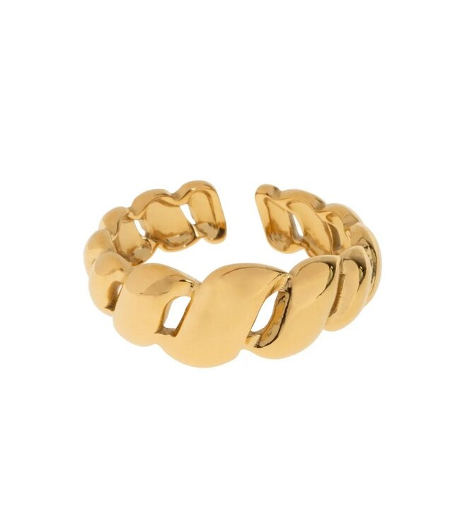 Timi of Sweden Bea Croissant Ring stainless steel