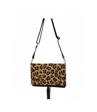 Zeen Zeen Luna Cavalini Shoulder Bag Leopard leer