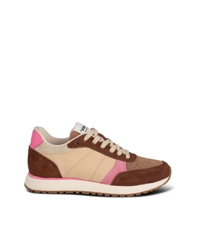 Woden Woden Ronja bruin roze multi dames sneakers