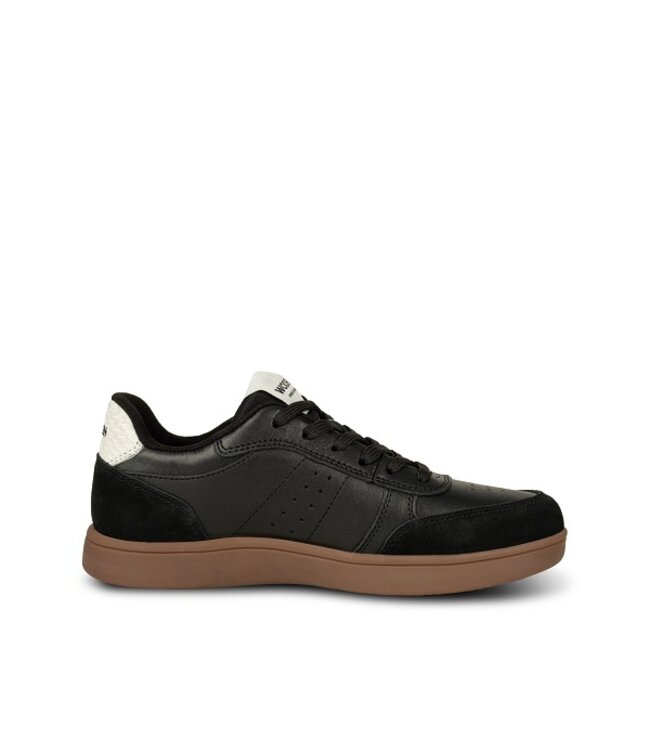Woden Bjork dames sneakers zwart leer