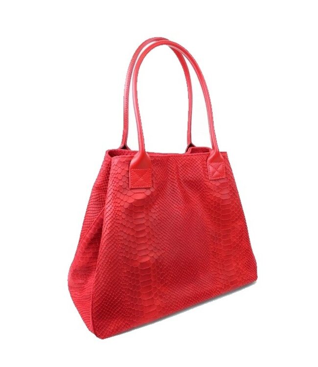 Zeen Bag damestas rood leer