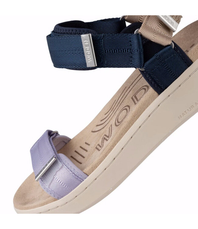 Woden Line Space Multi women's sandal