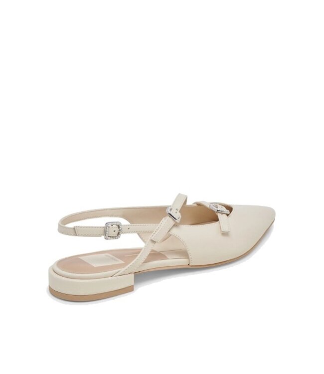 Dolce Vita Pamla dames ballerina's met hielbandje beige leer