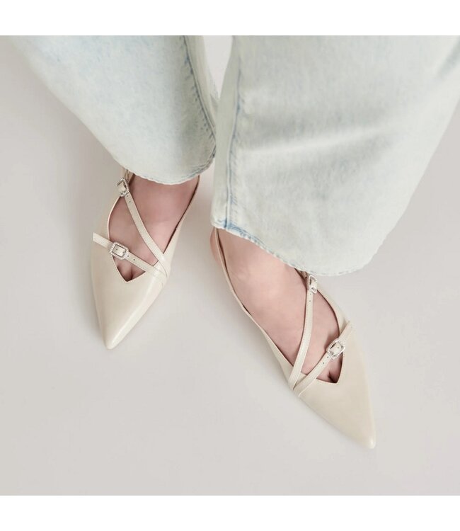 Dolce Vita Pamla women's ballerinas with heel strap beige leather