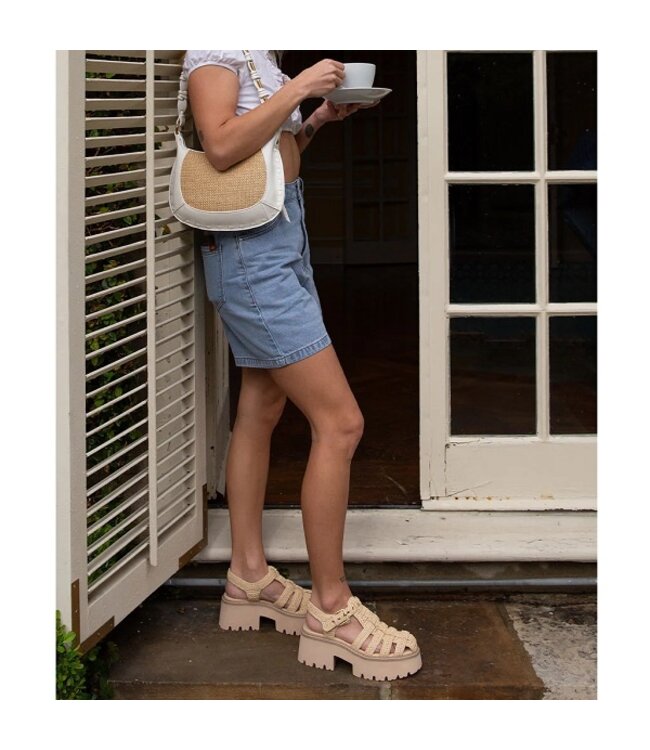 Dolce Vita Lasly Raffia Natural platform sandal