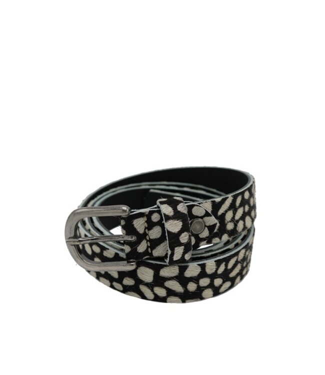 Miss Muller Ladies Belt Wildlands Baby Cheetah print leather