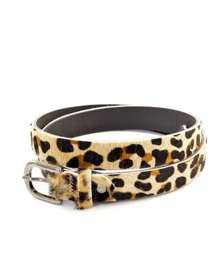 Miss Muller Ladies Belt Wildlands Panther print Leather